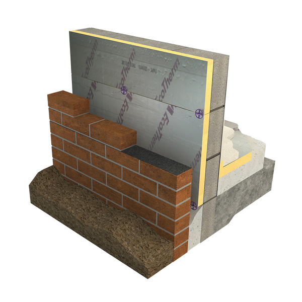 Ecotherm Eco-Cavity Partial Fill Cavity Wall Board 1200 x 450 100mm 